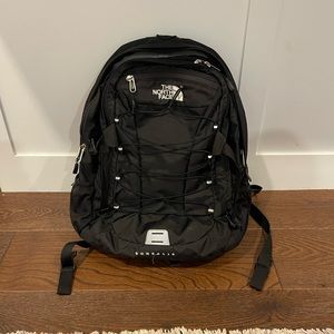 North face black backpack